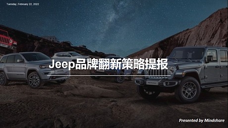 Jeep品牌翻新策略提报【品牌营销】【品牌升级】【品牌全案】