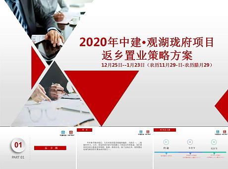 2020中建·观湖珑府返乡置业1月活动策划方案-31P
