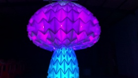 蘑菇树灯光装置 户外装饰灯  网红拍照打卡装置 互动装置