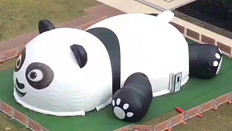 熊猫岛乐园互动暖场道具租赁充气城堡熊猫乐园熊猫主题展道具租赁