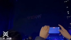上海新年祝福篇无人机表演