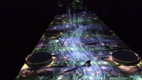 餐厅投影互动室内装饰桌面互动5D沉浸式装置租售