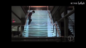 互动投影楼梯鲨鱼水族