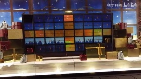 翻页机械屏朋克风互动橱窗案例展示商场展会互动装置