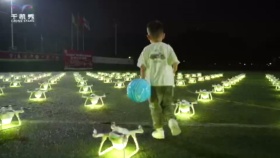 广州-儿童节  无人机化作千纸鹤