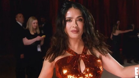 莎尔玛·海雅克Salma Haye格莱美慢镜头拍摄花絮 